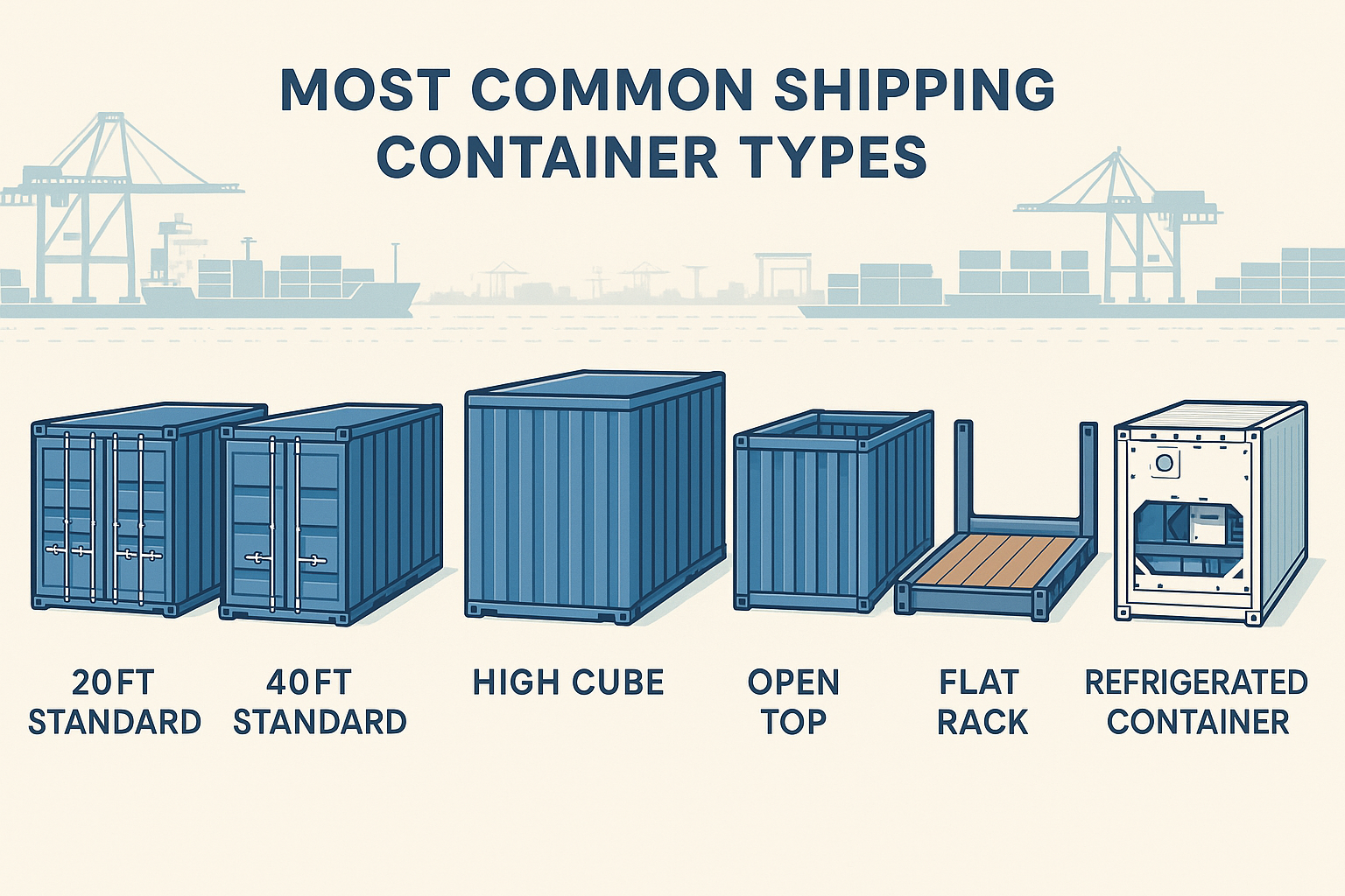 The Most Common Container Types in Shipping